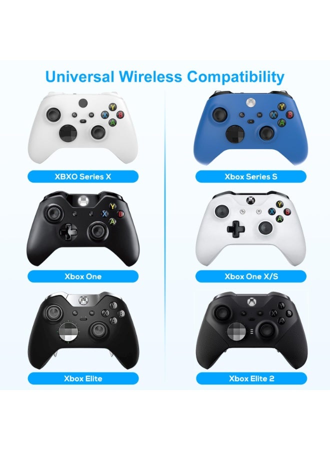 لوحة مفاتيح لجهاز Xbox Series X/S/One/One S Controller، لوحة مفاتيح لاسلكية للدردشة أثناء اللعب مع مستقبل USB، ملحق صوت/سماعة رأس لألعاب Xbox (لا يشمل جهاز التحكم)، أسود - Image 2